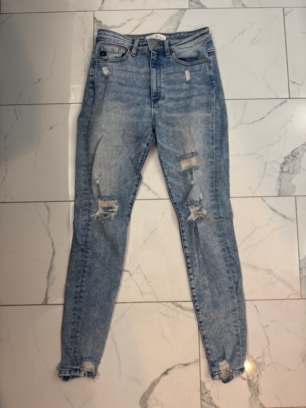 KanCan Light Blue Distressed Skinny Jeans